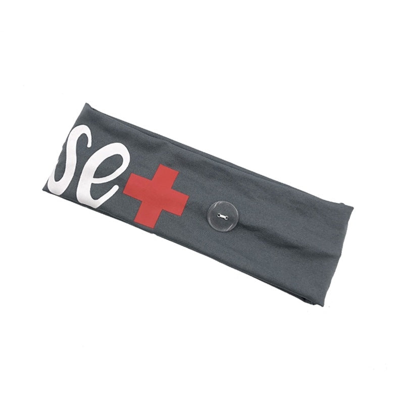 Nurse Headband with Ear Protector Buttons